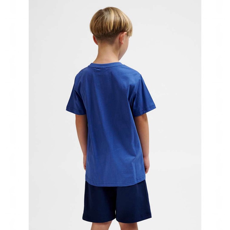 Hummel Trelle S/S Dječje Majice Plave | 514145-852