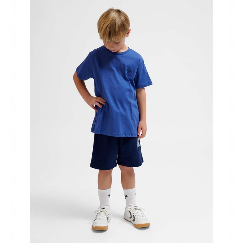 Hummel Trelle S/S Dječje Majice Plave | 514145-852