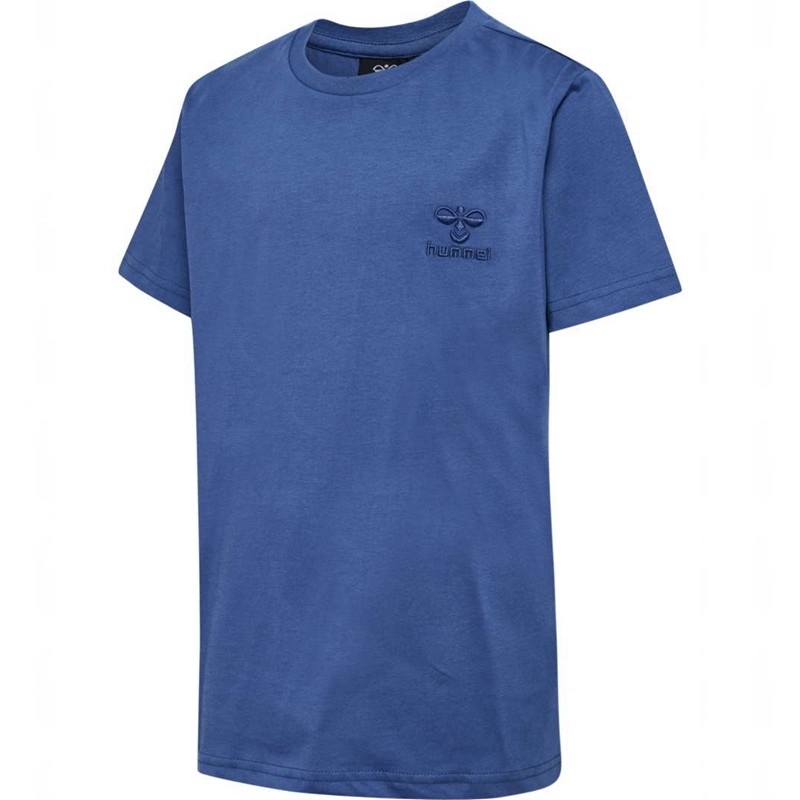 Hummel Trelle S/S Dječje Majice Plave | 514145-852