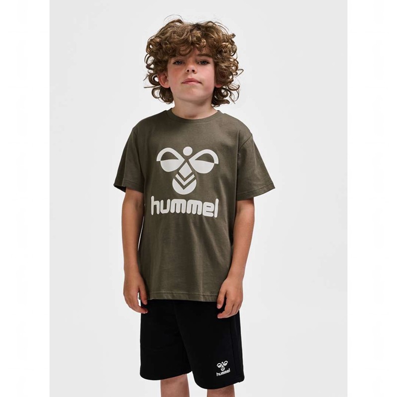 Hummel Tres S/S Dječje Dukserice Maslinasto Zelene | 298972-140