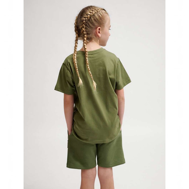 Hummel Tres S/S Dječje Majice Maslinasto Zelene | 509120-422