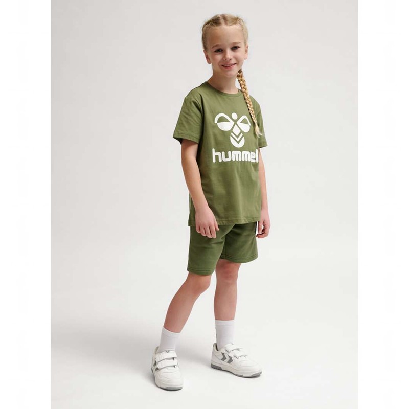 Hummel Tres S/S Dječje Majice Maslinasto Zelene | 509120-422