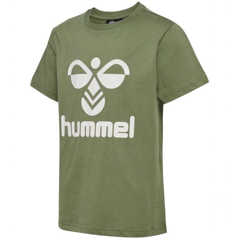 Hummel Tres S/S Dječje Majice Maslinasto Zelene | 509120-422