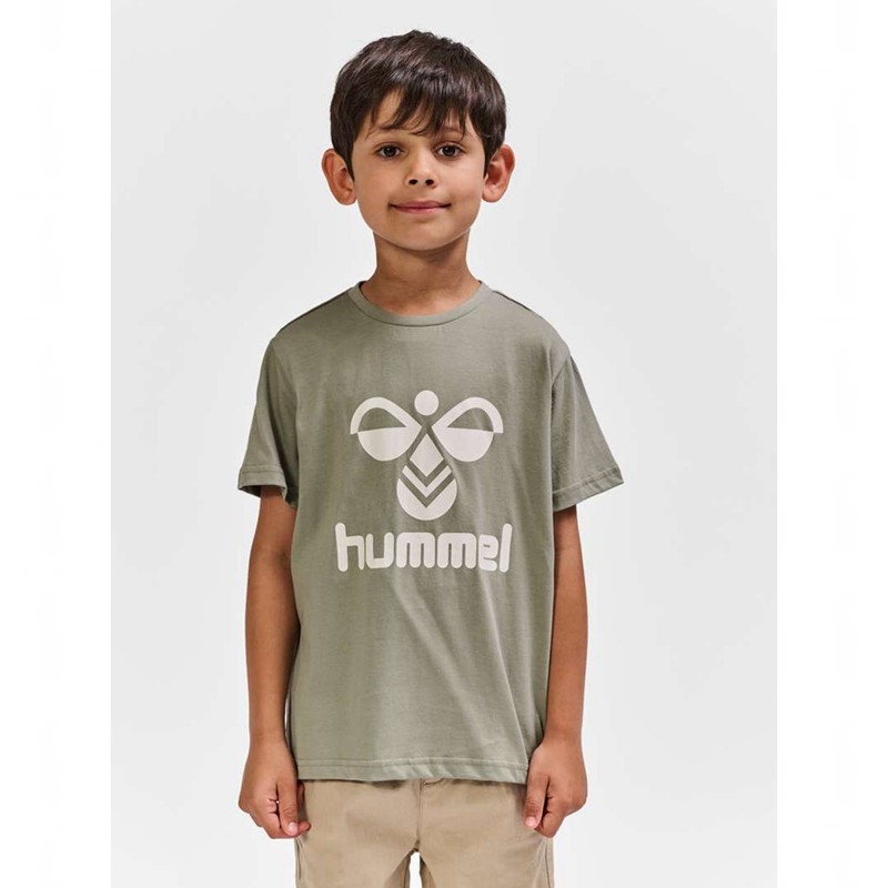 Hummel Tres S/S Dječje Majice Sive | 800142-519