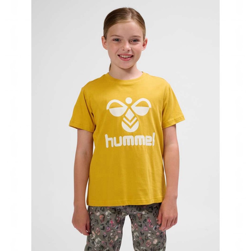 Hummel Tres S/S Dječje Majice Žute | 112012-814