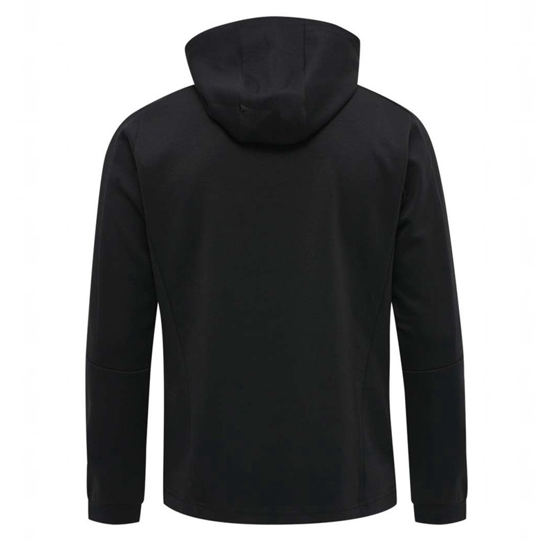 Hummel Tropper Zip Muške Majica s Kapuljačom Crne | 515382-621