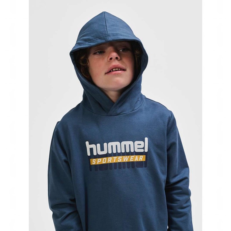 Hummel Tukas Dječje Majica s Kapuljačom Plave | 432858-582