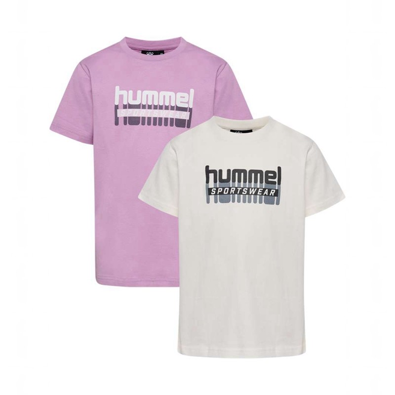 Hummel Tukas S/S 2-pack Dječje Majice Roze | 297584-191