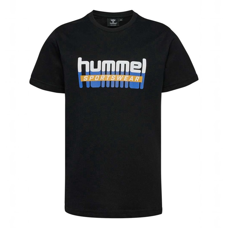 Hummel Tukas S/S Dječje Majice Crne | 580795-965