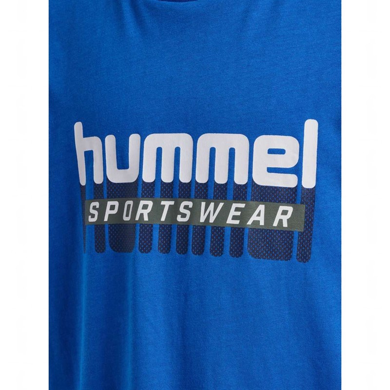 Hummel Tukas S/S Dječje Majice Plave | 753635-987