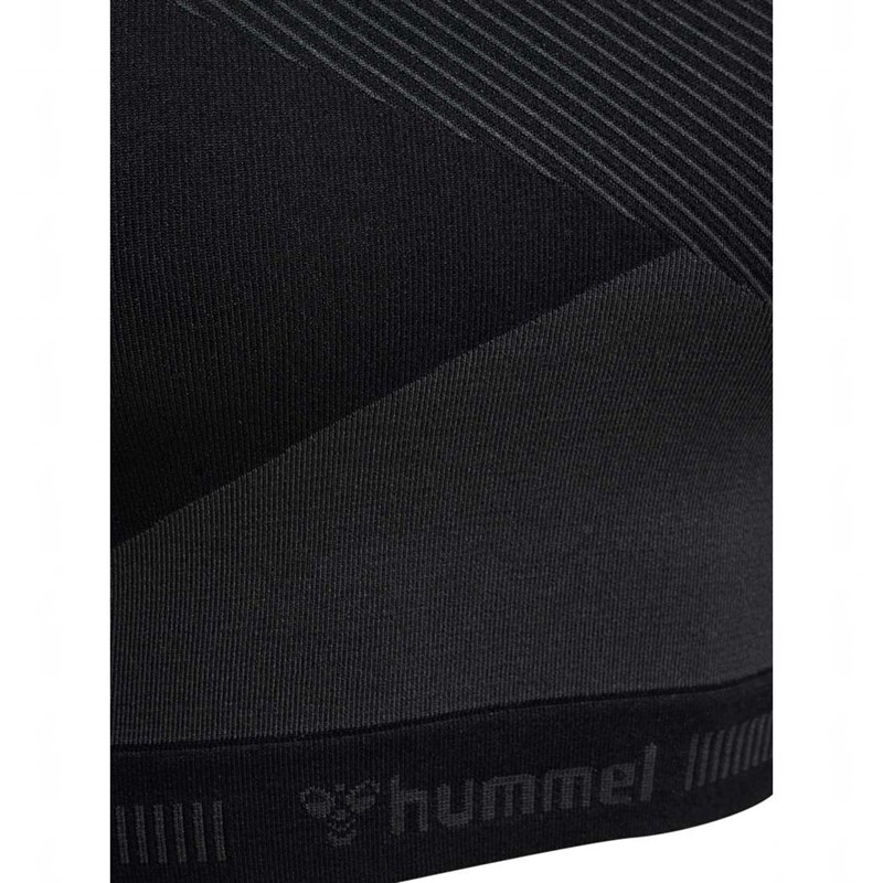 Hummel Unity Seamless Crop L/S Ženske Majice Crne | 590172-452