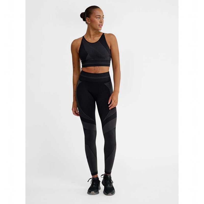 Hummel Unity Seamless Mid Waist Ženske Tenisice Crne | 151220-418