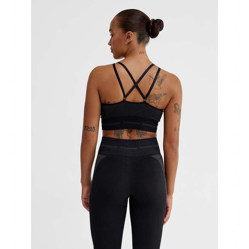 Hummel Unity Seamless Ženske Dukserice Crne | 533600-417