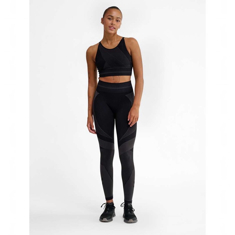 Hummel Unity Seamless Ženske Dukserice Crne | 533600-417