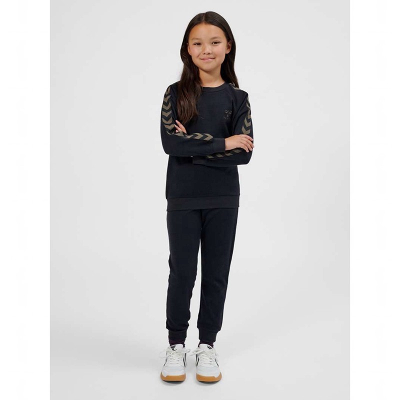 Hummel Wong Dječje Dukserice Crne | 135253-127